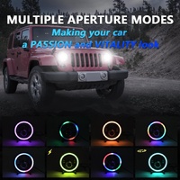 7 Inch Car Colorful Round Angel Eye Headlight thumbnail