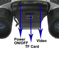 5-In-1 Binocular Camera With Video Digital Pc Cam And Tf Card Reader - 10X25Mm 101M / 1000M Field Of View - Compact Size thumbnail