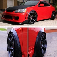 4 Pcs Car Universal Fender Flares Wheel Eyebrow Black Not Painted Wheel Eyebrow thumbnail