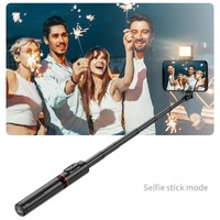 Rotatable Bluetooth Selfie Stick with Fill Light and Remote Control thumbnail
