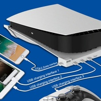 4-port Usb Hub Base for Ps5 Horizontal Stand thumbnail