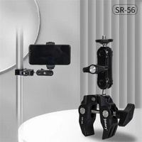 Aluminum Handlebar Magic Arm Rod Mount with Crab Clamp thumbnail