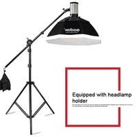 Professional Aluminum Lighting Stand For Studio Flash - 68-200Cm Height Black thumbnail