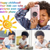 2.4 Hd Reversible Kids Camera + 16gb Memory Card & Reader - Yellow / Blue thumbnail