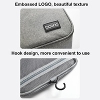 Portable Hair Dryer Storage Bag With Hook Large Capacity - Gray thumbnail