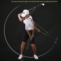 Swiping Force Golf Wave Elastic Rope Exerciser - Auxiliary for Improved Swing thumbnail