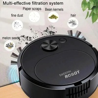 Smart Usb Charging Robot Vacuum for Family Cleaning - Yellow thumbnail