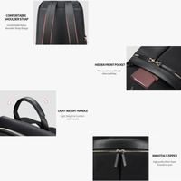 Waterproof 14-inch Laptop Backpack - Lightweight and Casual - Black thumbnail