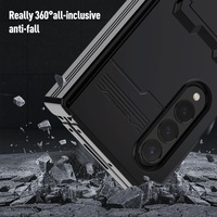 Anti-fall King Kong Phone Case for Samsung Galaxy z Fold 4 - Black thumbnail