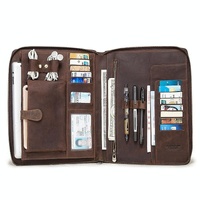 Black Leather Business Handbag for Computer Protection thumbnail