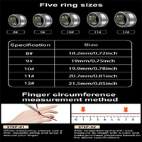 Smart Ring With Heart Rate Blood Oxygen Sleep Tracking - R18 Size 9 - Black thumbnail