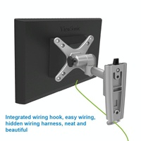 Quick Release Wall Mount for Computer Monitor - Silver Gray thumbnail
