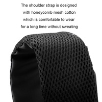 Waterproof Sports Chest Bag One Shoulder Diagonal Bag Black thumbnail