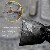 Outdoor Faucet Frost Protection Cover - Oxford Cloth Hook and Loop Fastener Black thumbnail