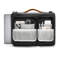 13.3-14 Inch Laptop Shoulder Bag with Messenger Style - Black thumbnail
