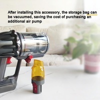 Universal Vacuum Suction Tip Adapter for Dyson Vacs - Yellow thumbnail
