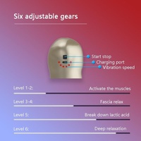 Arm Shape Usb Massage Gun For Muscle Relaxation - Red thumbnail