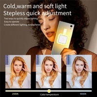 Portable Magnetic Selfie Light for Live Streaming and Skin Beauty - Black thumbnail