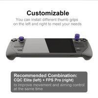 Anti-skid Joystick Cap Set for Steam Deck Console - Button Combo - Black thumbnail