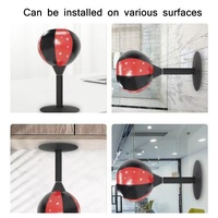Desktop Boxing Speed Ball With Reaction Target - Red / Black thumbnail