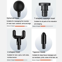 Intelligent 6-Speed Fascia Massager With 4 Heads - Gray thumbnail