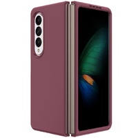 Foldable Pc Case for Samsung Galaxy z Fold 4 / 5g - Solid Colour - Wine Red thumbnail