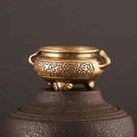 Vintage Brass Tripod Censer for Home Decor thumbnail