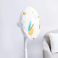 Modern Minimalist Floral Floor Fan Cover - 48cm - Yellow thumbnail