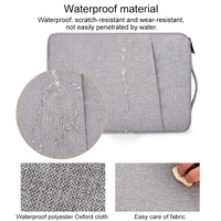 13.3 Inch Laptop Felt Sleeve Protective Case Carrying Bag - Grey thumbnail