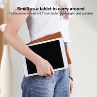 Foldable Magnetic Leather Tablet / Laptop Holder - Black thumbnail