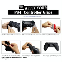 Anti-slip Protective Sticker for Sony Ps4 Game Handle - Black thumbnail