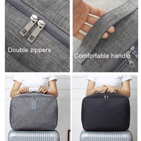 Large Capacity Cationic Trolley Suitcase for Trip Storage - Black thumbnail