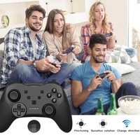 Wireless Bluetooth Game Console Handle for Nintendo Switch with Vibrating Gyroscope - Black thumbnail