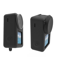 Protective Silicone Case with Lens Cap for Dji Action 3 - Black thumbnail