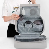 Multifunctional Leather Storage Bag for Dyson Airwrap - Grey thumbnail