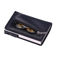 Crazy Horse Rfid Blocking Card Holder - Pu Leather thumbnail