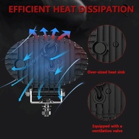 5.5 Inch Elliptical Hybrid Luminous Seagull Angel Eye Car Work Light thumbnail