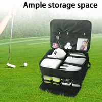 Black Folding Golf Bag with Large Capacity thumbnail