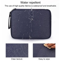 Waterproof Multi-function Storage Bag for Digital Accessories Earphones and Data Cables - Black thumbnail