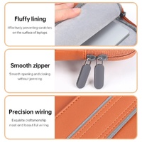 15 Inch Waterproof Pu Laptop Inner Bag - Brown thumbnail