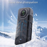 Silicone Shockproof Case and Lens Cover for Insta360 X4 by Sunnylife - Black - Lens Body Cover Kit thumbnail