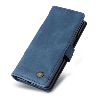 Metal Button Leather Case for Samsung Galaxy z Fold 4 / 5g - Tree Design - Red thumbnail