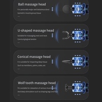 Electric Triangular Fascia Massage Gun - Silver Button Style thumbnail