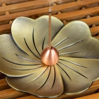 Vintage Sandalwood Incense Burner - Creative Alloy Holder for Bedroom - Bronze thumbnail