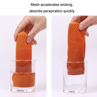 Portable Quick Dry Sports Towel Set with Silicone Sleeve and Storage Bag - 30x80cm - Green - 30X90Cm thumbnail