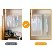 Waterproof Hanging Storage Bag for Dustproof Organization - White thumbnail