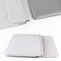 Leather Laptop Liner Bag - 14.1-15.4 Inches with Stand Function - Sapphire Blue thumbnail