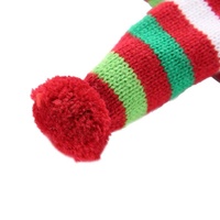 Dog Scarf Christmas Pet Accessories Winter Warmth Pet Scarf - Size M Red And Green Stripes thumbnail