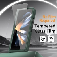 Samsung Galaxy z Fold 4 Leather Wristband Phone Case - White thumbnail