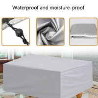 Water-repellent Billiard Table Cover - 287x155x82cm - Black thumbnail